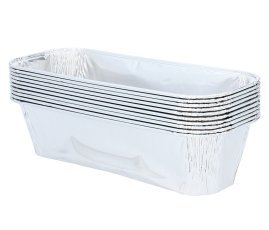 Set aus 10 Aluminiumformen 20x8x5 cm *0091*1465