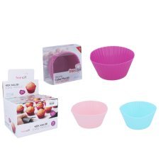 Kpl.6 Silikonformen 7 x 4,5 x 3,3 cm für Muffins Verpackung=24Stk *0023