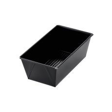 Blech, fakturiert 20x11x7,5 cm, mit Antihaftbeschichtung, schwarz *1623