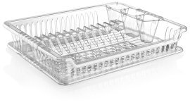Geschirrabtropfer transparent violett mit Untersetzer *5457