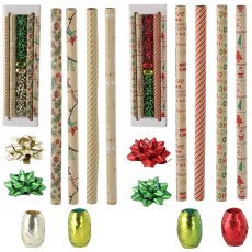 Festliches Geschenkpapier-Set 70x200 cm - BAG6543