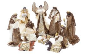 Set aus 10 Weihnachtsfiguren - IGU6455