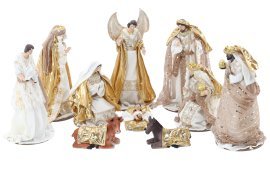 Set aus 10 Weihnachtsfiguren - IGU6462