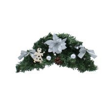Chomik - Hängende Weihnachtsdekoration 46 cm silber *4114