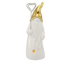 Chomik - Weihnachtsfigur – leuchtender LED-Wichtel 6,5 x 5,5 x 13,5 cm Packung = 8 Stück *5814