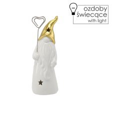 Chomik - Weihnachtsfigur – leuchtender LED-Wichtel 6,5 x 5,5 x 13,5 cm Packung = 8 Stück *5814