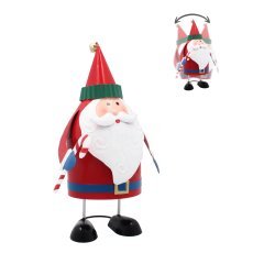 Chomik - Weihnachtsdekoration Metall-Weihnachtsmann 13,5x12x21cm - POI5296