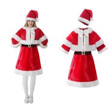 Weihnachtsmann-Kostüm mit Mantel für Damen *6781