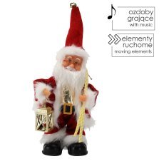 Nikolaus mit Laterne – spielend, 30,5 cm *6965