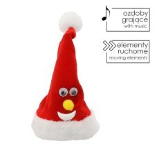 Chomik - Weihnachtsmütze mit beweglicher Spitze, 13 cm *7016