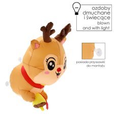 Aufblasbarer LED-Weihnachtselch für das Fenster - SUN8723