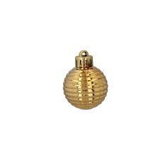 Chomik - Set aus 24 Christbaumschmuckstücken – Rot, Gold, Silber – GIF7146