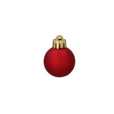Chomik - Set aus 24 Christbaumschmuckstücken – Rot, Gold, Silber – GIF7146