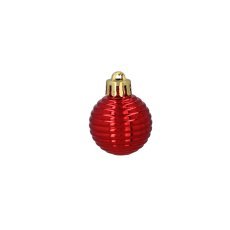 Chomik - Set aus 24 Christbaumschmuckstücken – Rot, Gold, Silber – GIF7146