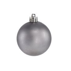 Chomik - Set aus 24 Christbaumkugeln, 6 cm, in Oliv-, Honig- und Graphitfarben, gemischte Designs *7269