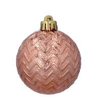 Chomik - Set mit 9 Christbaumkugeln, 6 cm, in Oliv-, Kupfer- und Graphitfarben – GIF7337