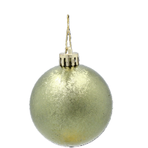 Chomik - Set mit 9 Christbaumkugeln, 6 cm, in Oliv-, Kupfer- und Graphitfarben – GIF7337