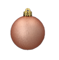 Chomik - Set mit 9 Christbaumkugeln, 6 cm, in Oliv-, Kupfer- und Graphitfarben – GIF7337