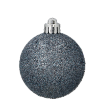 Chomik - Set mit 9 Christbaumkugeln, 6 cm, in Oliv-, Kupfer- und Graphitfarben – GIF7337