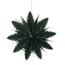 Papierstern Deko 50 cm grün, zweilagig *9119