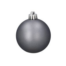 Chomik - Set mit 12 Christbaumanhängern, 6 cm, in Oliv-, Kupfer- und Graphitfarben, Röhre *7412