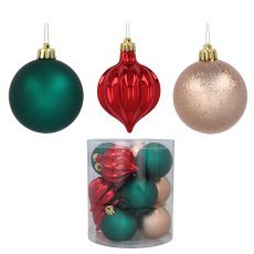 Chomik - 12er-Set Christbaumkugeln, 6 cm – GIF7429