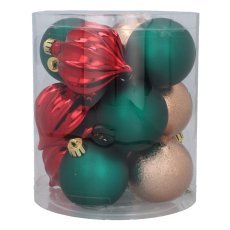 Chomik - 12er-Set Christbaumkugeln, 6 cm – GIF7429