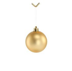 Chomik - Komplettset mit 12 Kugeln à 6 cm, Mischung in Rot/Gold/Silber mit verschiedenen Mustern *7610