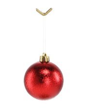 Chomik - Komplettset mit 12 Kugeln à 6 cm, Mischung in Rot/Gold/Silber mit verschiedenen Mustern *7610