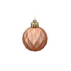 Chomik - Set mit 47 Christbaumschmuckstücken, 4–6 cm groß, in einer Mischung aus Oliv-, Kupfer- und Graphitfarben, verschiedene Designs *7702