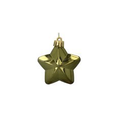 Chomik - Set mit 47 Christbaumschmuckstücken, 4–6 cm groß, in einer Mischung aus Oliv-, Kupfer- und Graphitfarben, verschiedene Designs *7702