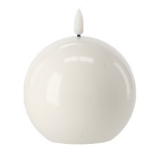 Chomik - LED-Wachskerze – Kugel 8,5 x 8,5 cm, Farbmix *9317