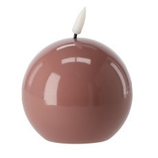 Chomik - LED-Wachskerze – Kugel 8,5 x 8,5 cm, Farbmix *9317