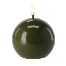 Chomik - LED-Wachskerze – Kugel 8,5 x 8,5 cm, Farbmix *9317