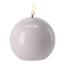 Chomik - LED-Wachskerze – Kugel 8,5 x 8,5 cm, Farbmix *9317