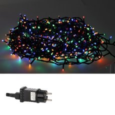 LED-Lichterkette 300 L, Mehrfarben + Kaltblitz, Länge 3 + 15 m, für Innen- und Außenbereich *9553