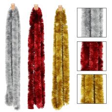 Weihnachtsbaumkette 6 m in Rot/Gold/Silber *8013
