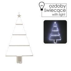 Festliche Dekoration – LED-Tannenbaum 63 L kaltweiß *9713