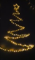 Festliche Dekoration – LED-Weihnachtsbaum mit Stern, 105 cm, 120 warmweiße Lichter, batteriebetrieben *0221