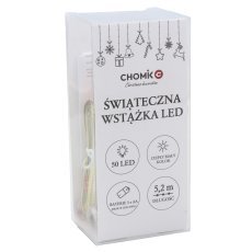 Chomik - Festliches LED-Band, Farb-Mix, 50 Lichter, warmweiß, batteriebetrieben *0276