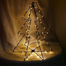 Festliche Dekoration – LED-Tannenbaum 30 cm, 95 Lichter, warmweiß, batteriebetrieben *0313