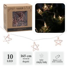 LED-Lichterkette Sterne 10 m warmweiß *0986
