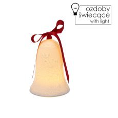 Chomik - Weihnachtsdekoration – Keramikglöckchen mit LED *1181