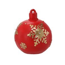 Figur – rote Weihnachtskugel mit LED, 16,5 cm *1488
