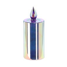 LED-Lampion – Kerze blau 8 x 19,7 cm *1785