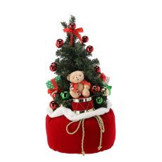 Künstlicher Weihnachtsbaum im Sack mit Spielzeug, LED 60 cm*3467