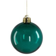 Chomik - Set mit 10 Christbaumkugeln in der Röhre, Ø 6 cm, rot / flaschengrün *3597