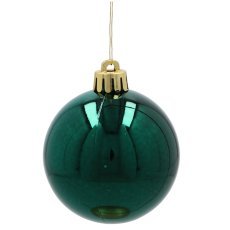 Set mit 41 Christbaumkugeln in der Röhre, 6 cm, grün / champagner / weiß *3603