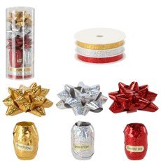 Geschenkverpackungs-Set – Gold / Silber / Rot *3665