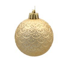Chomik - Set mit 16 Christbaumkugeln, 6 cm – rot, gold und silber – GIF3771